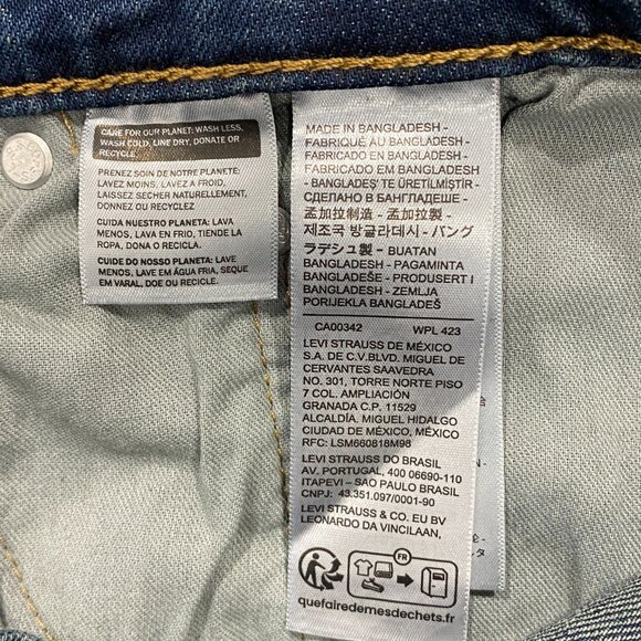 Levi's 514 Jeans Mens 36 x 32 Straight Leg Regular Fit Medium Wash Denim - Picture 11 of 13